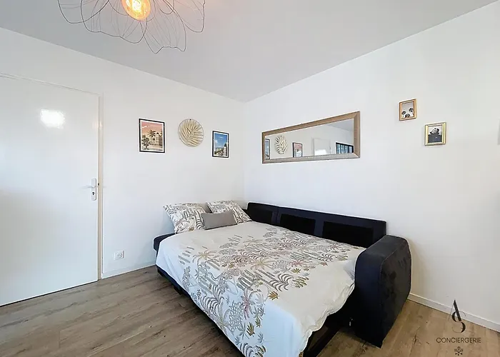 Le Brasilia - 4 Pers - 10 Min Palais - Climatise - Centre Apartman Cannes